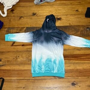 Gradient Hooded Kids Pea Coat